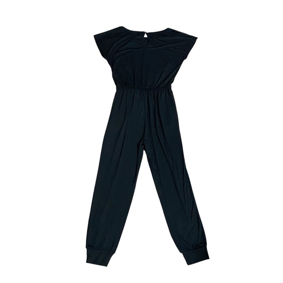 PRETTYGARDEN Black Off Shoulder Jumpsuit Romper Elastic Waist Pockets NWT Small - Picture 7 of 12